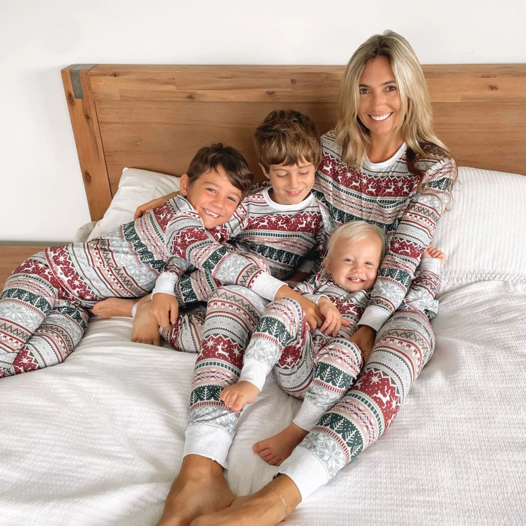 2024 Family Christmas Matching Pajamas Set in vibrant colors for all ages