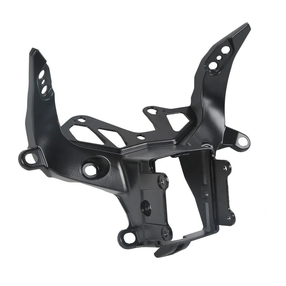 Black heavy aluminium headlight bracket for BMW S1000RR motorcycle 2009 to 2018 models