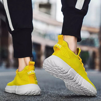 Men's lightweight mesh sports and casual shoes in various colors