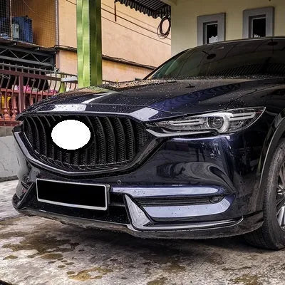 CX5 medium mesh modified GT sports air intake grille for second-generation Mazda CX5 in GT silver finish
