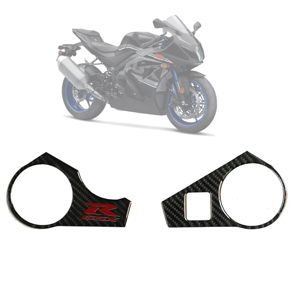 Black carbon fibre pattern adhesive sticker for SUZUKI GSXR1000 L1 motorcycle upper fairing