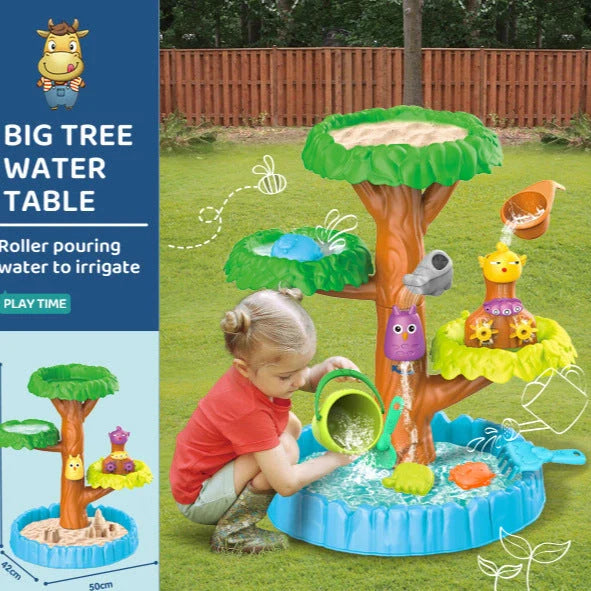 Children's 18-piece beach boat set with four-layer pool table for sand and water dredging play