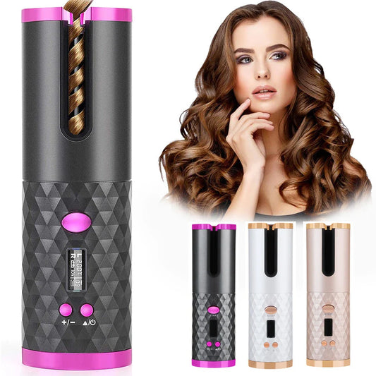 Unbound Cordless Auto Curler for salon-quality curls and waves on the go