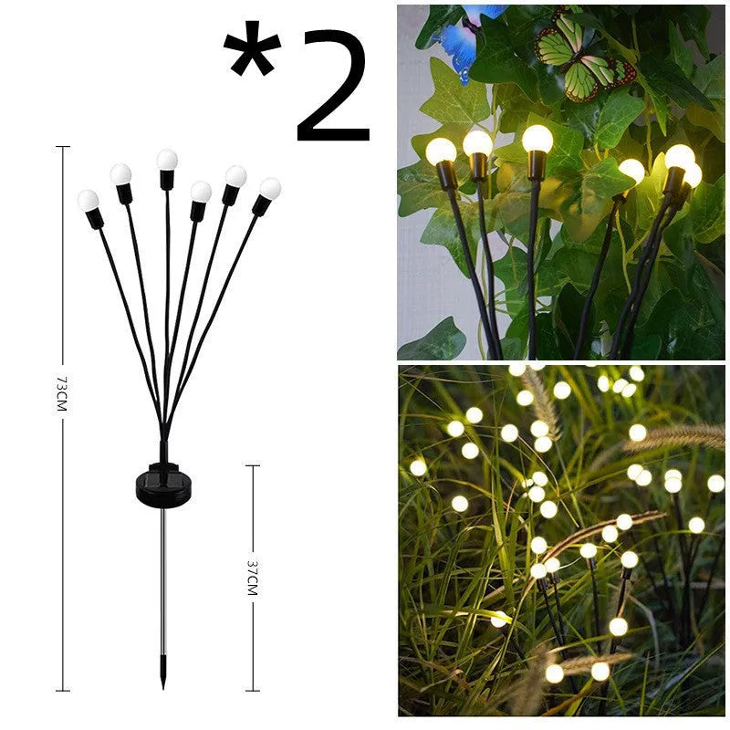 Solar-powered ground plug lawn light with automatic dusk-to-dawn operation and multiple head configurations