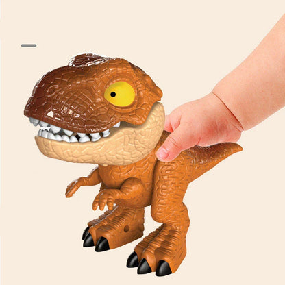 Multifunctional dinosaur-shaped stationery toy with various interactive features and office supplies