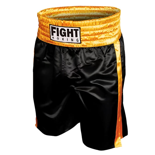 Stretch polyester boxing shorts with elastic waistband in multiple colour combinations for training
