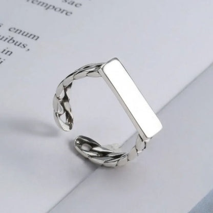 Retro punk distressed snake flower XINGX adjustable open mouth copper ring in unisex opening style