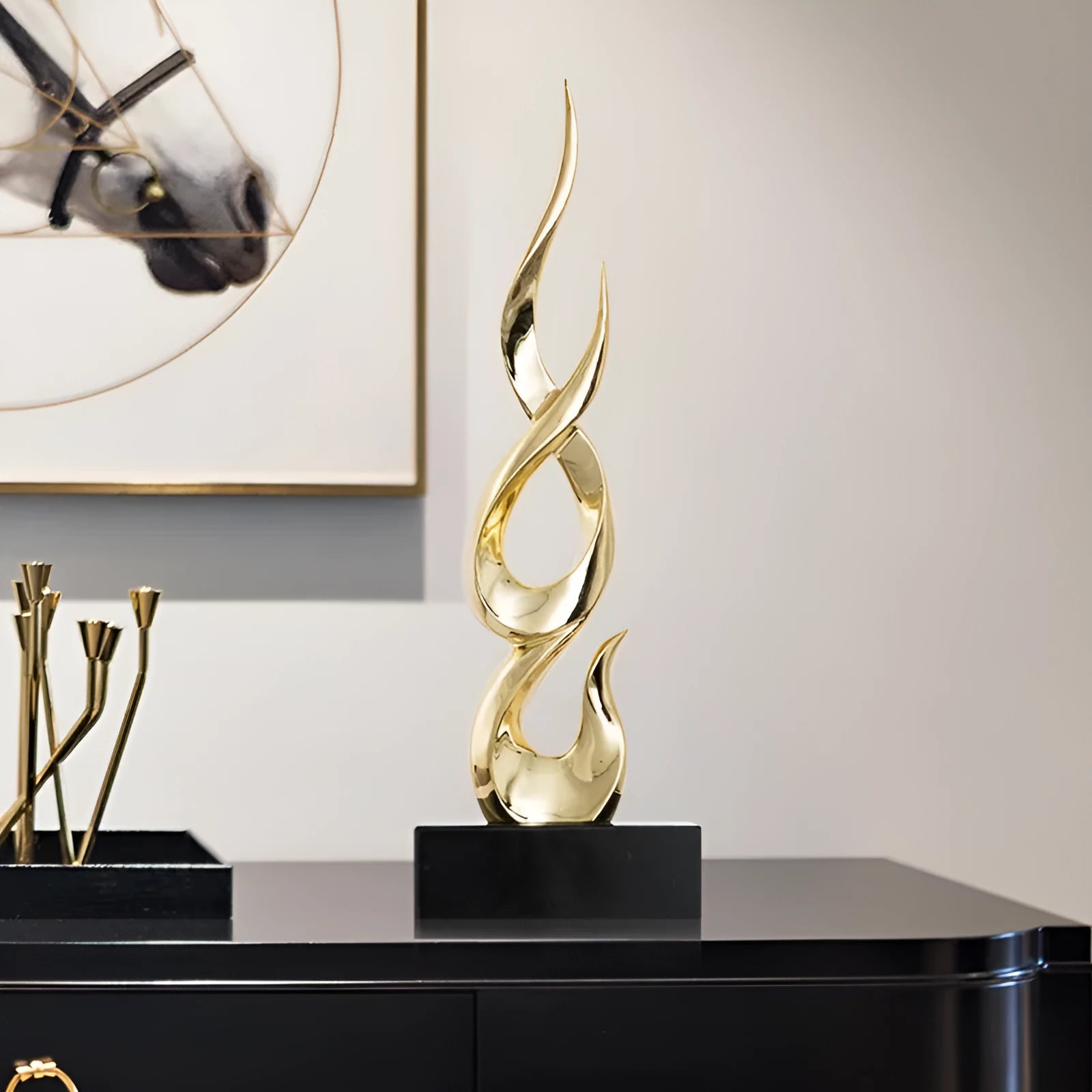 Festival high-rise decoration crafts in resin with custom colour options and modern minimalist design
