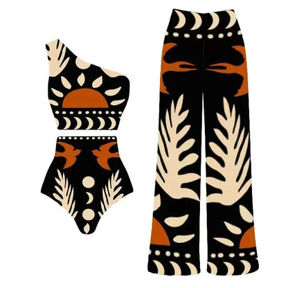 Women's black polyester one-piece swimsuit with lining for beach and pool swimming