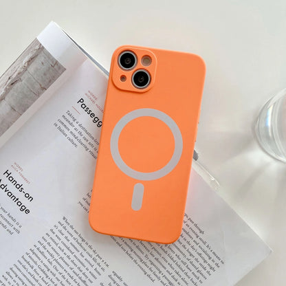 Slim magnetic TPU phone case for iPhone with MagSafe wireless charging compatibility