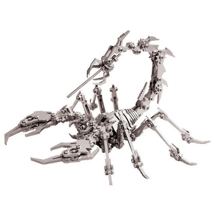 Stunningly detailed 3D metal puzzle featuring a fire-breathing ice dragon and scorpion king design