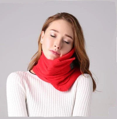 Comfortable U-Shaped Travel Neck Pillow with Detachable Scarf for Optimal Neck Support and Versatility