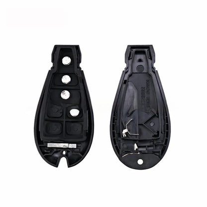 Dodge car key shell replacement in ABS brass, 85x42x15mm, with nylon case for Chrysler vehicles
