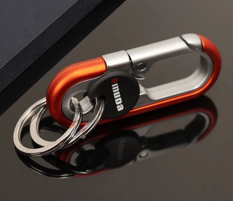 Stylish and durable car key chain made of zinc alloy, available in various classic colors
