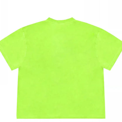 Blueberry and plant patchwork pattern on a loose-fit short sleeve Ice Oxygen Cotton T-shirt.