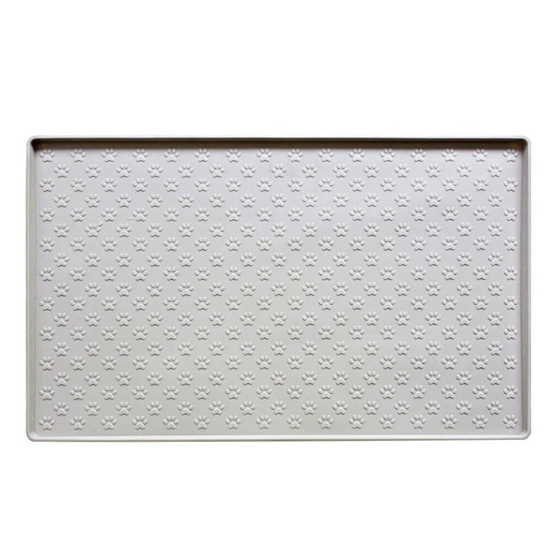 Waterproof silicone pet mat for dogs and cats, easy to clean and durable.