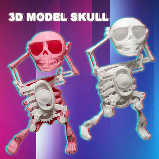 Customizable 3D Skull Desk Toy - Unique Gothic-Inspired Office Accessory for Stress Relief
