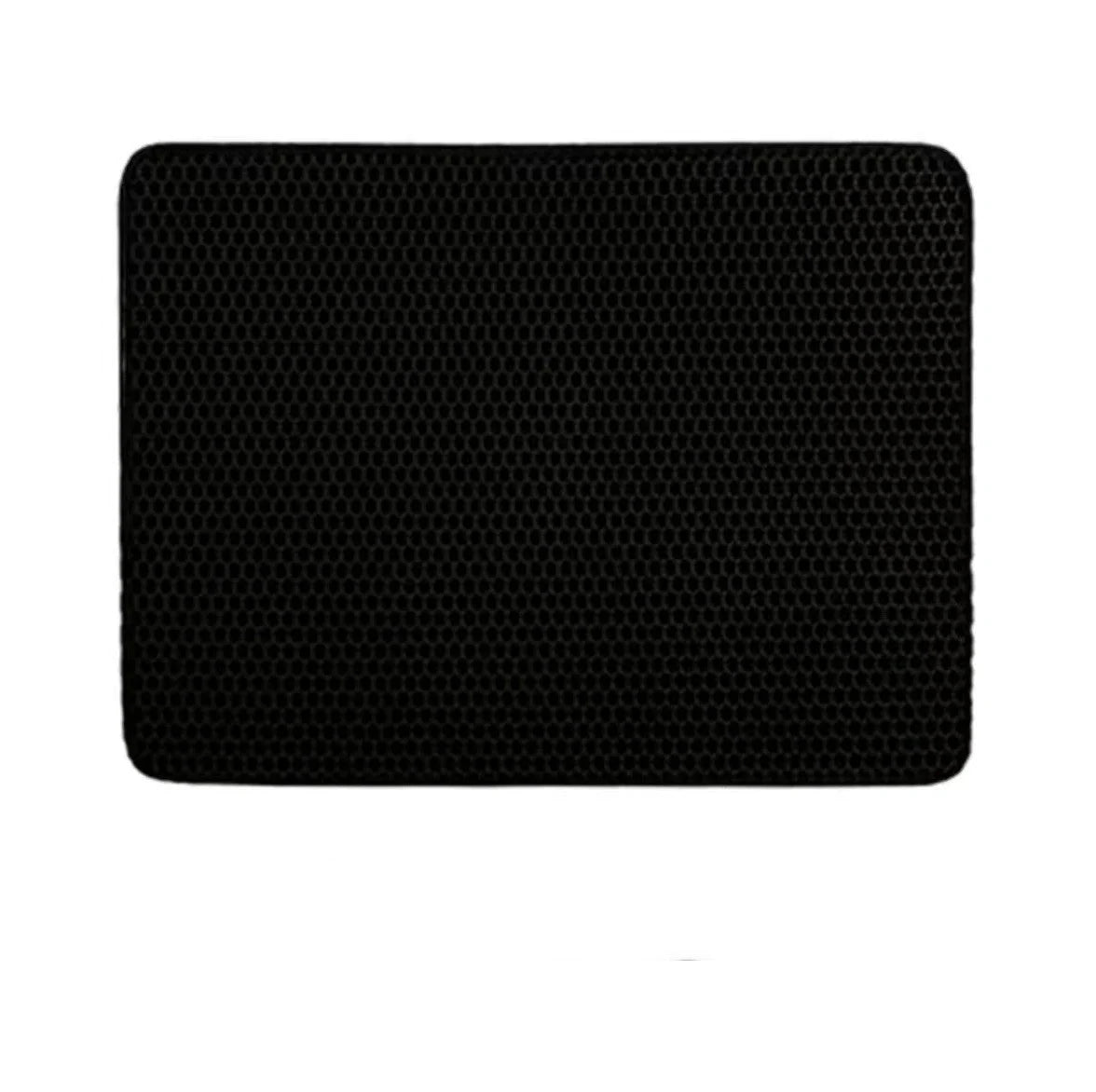 Waterproof cat litter mat with honeycomb design for easy cleanup