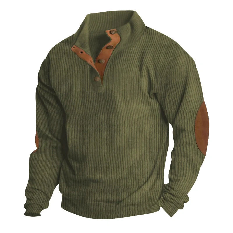 Comfy Corduroy Stand Collar Sweater in various colors for stylish and comfortable wear