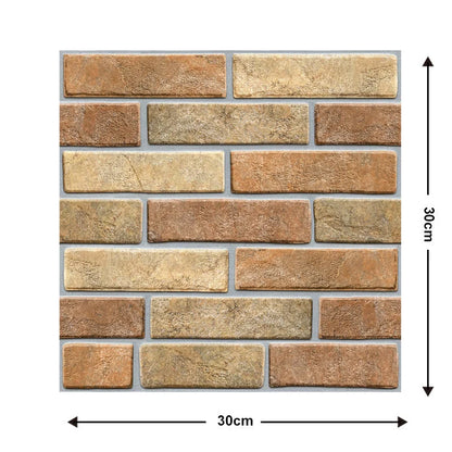 Brick wallpaper self-adhesive sticker for kitchen and bathroom walls, moisture-proof and oil-proof
