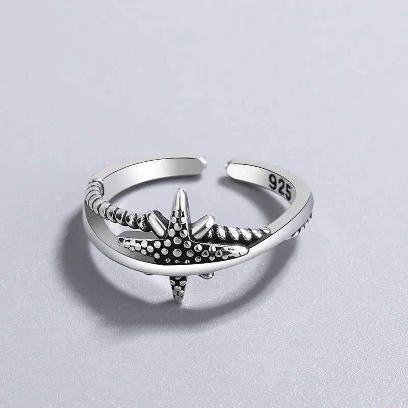 Retro punk distressed snake flower XINGX adjustable open mouth copper ring in unisex opening style