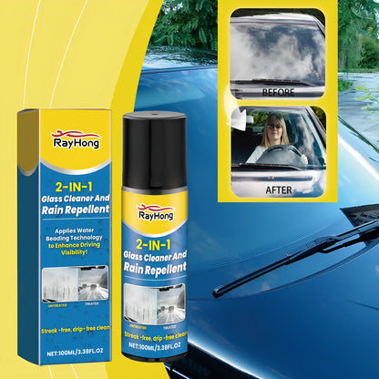100ml car glass cleaning anti-fog spray bottle for windscreen use