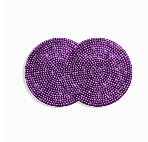 Universal Anti-Slip Silicone Cup Holder Insert with Crystal Rhinestones for Cars