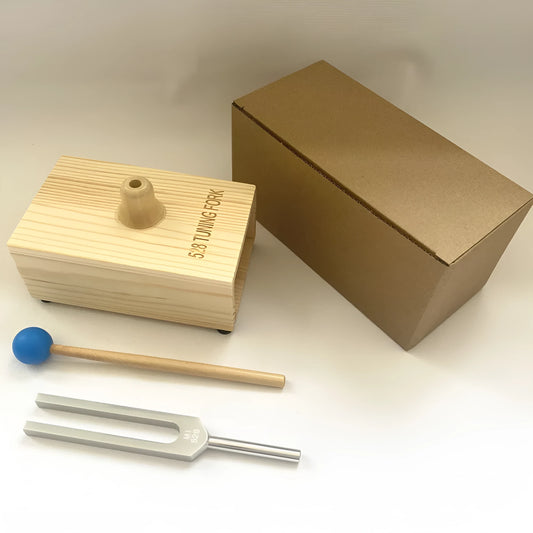 Aluminium alloy 432 Hz tuning fork with speaker set for sound healing