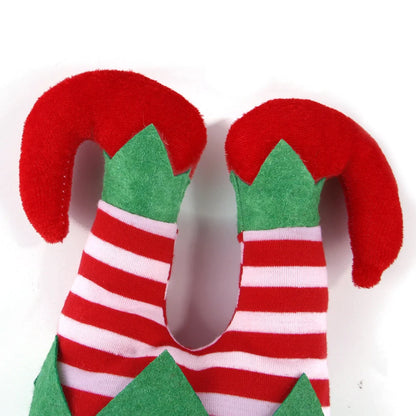 Striped clown Christmas hat for dogs with adjustable elastic band