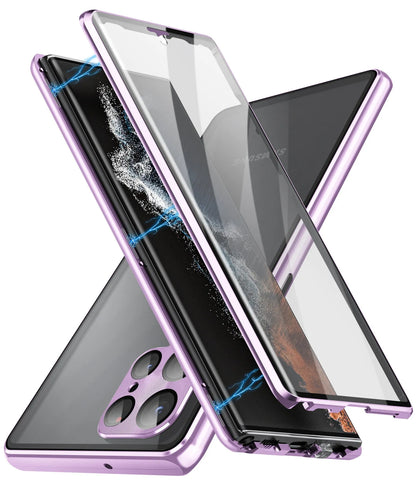 S24Ultra magnetic mirror phone case in multiple colours with peep-proof design and universal magnetic suction