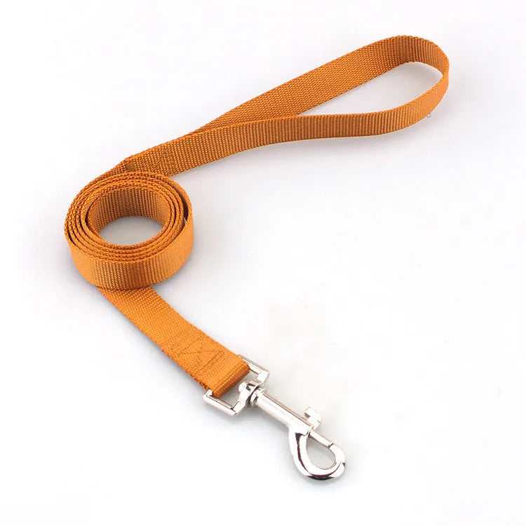 Polyester dog lead with hand-holding rope design in multiple colour options