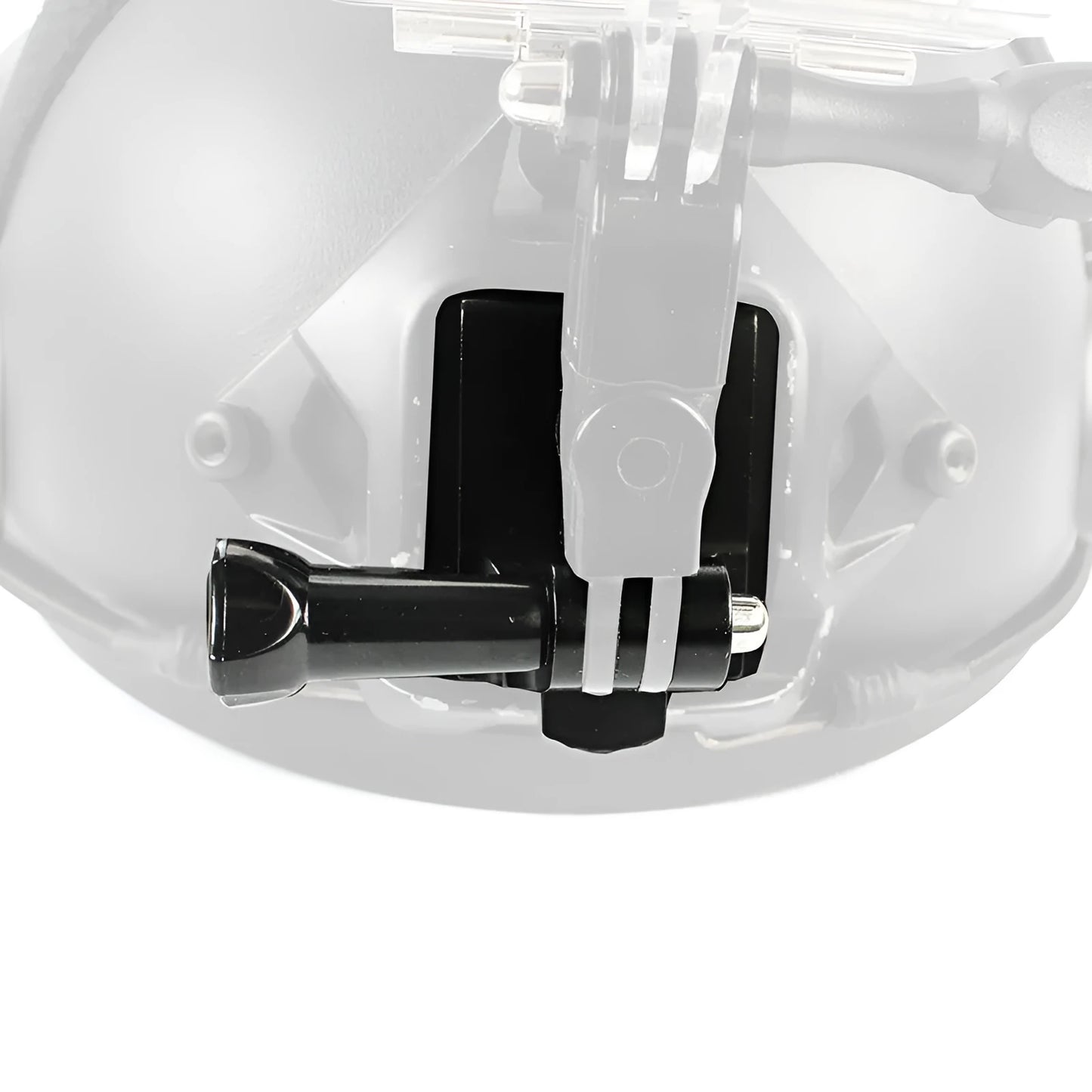 Black GoPro helmet holder extension rod with quick release bracket