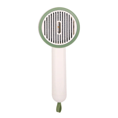 Smart Pet Grooming Brush with floating brush head and sterilizing function for cats and dogs