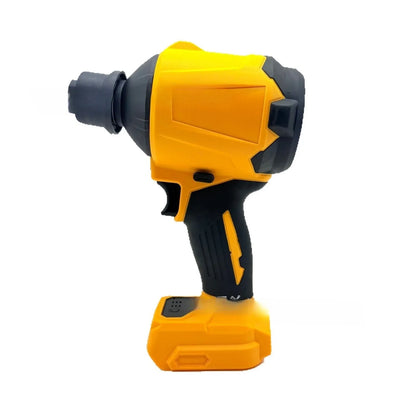 21V lithium battery cordless snow blower and dust cleaner with bare metal head.