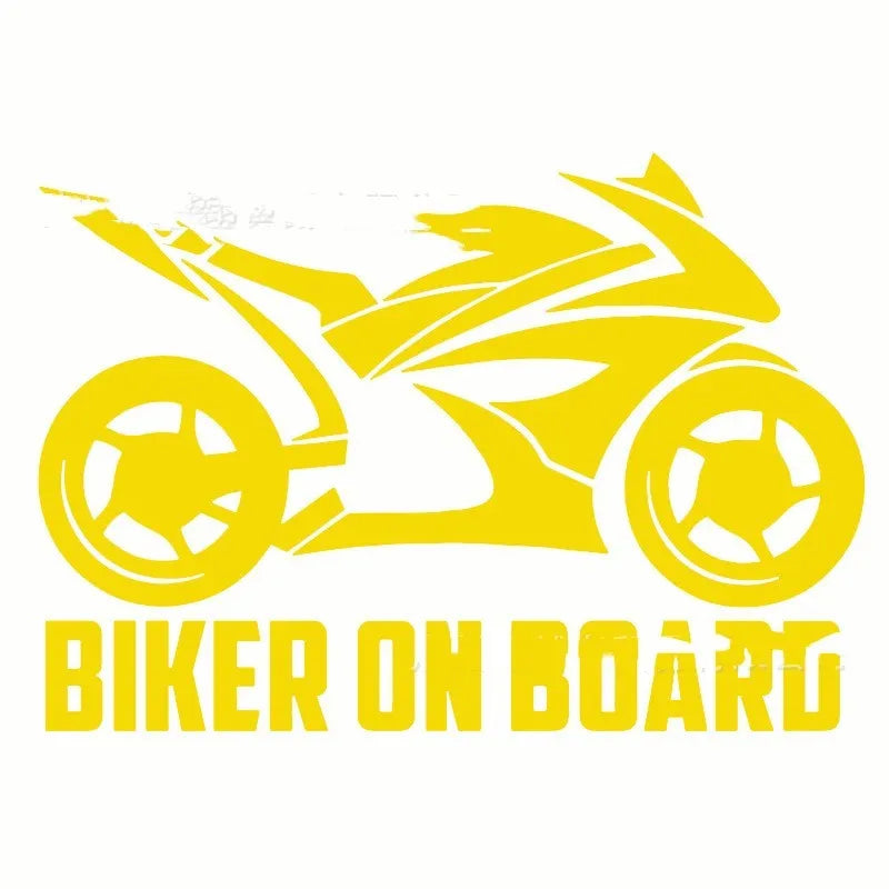 Motorcycle reflective stickers in PET material showing size options and colour variations