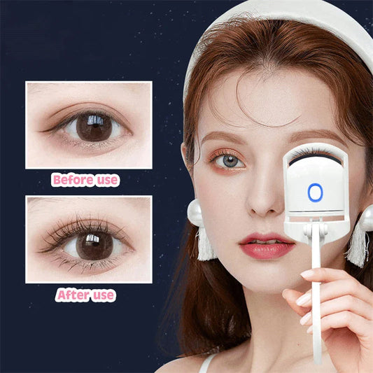 Rechargeable Electric Eyelash Curler with Temperature Control for Effortless Lash Curling