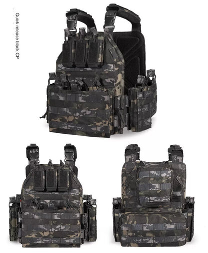 Outward Quick Dismantling Tactical Vest in camouflage pattern for outdoor activities