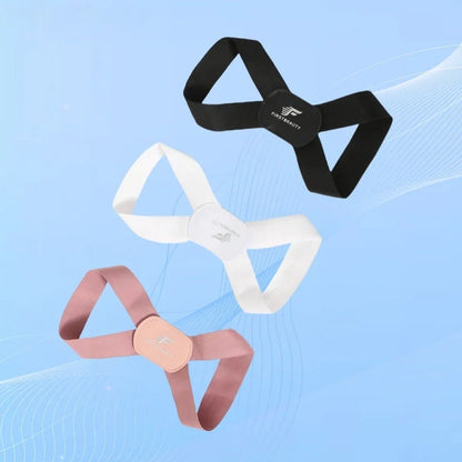 Adjustable bra straps in black, white, and pink colours with sliding adjustment mechanism