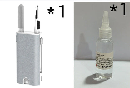 Premium 5-in-1 Screen and Electronics Cleaning Kit with Soft Flocking Sponge, High-Density Brush, and More for Phones, Tablets, Laptops, and Other Devices