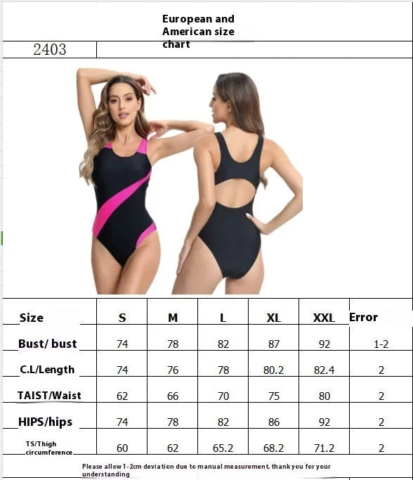 Women's sleeveless one-piece briefs swimsuit in polyester for swimming, shown in rose red.