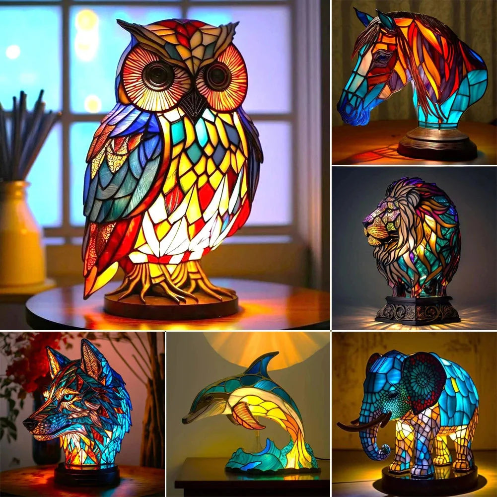 2024 3D Colored Animal Light Desk Lamp in various animal designs