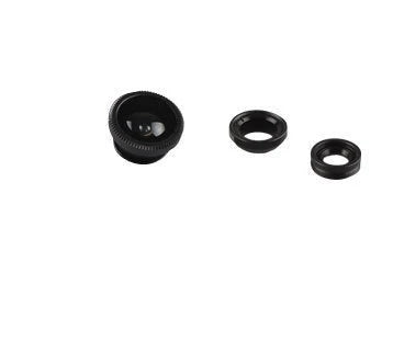 Versatile smartphone photography kit with wide-angle fisheye lens and high-magnification macro lens for capturing expansive shots and intricate details