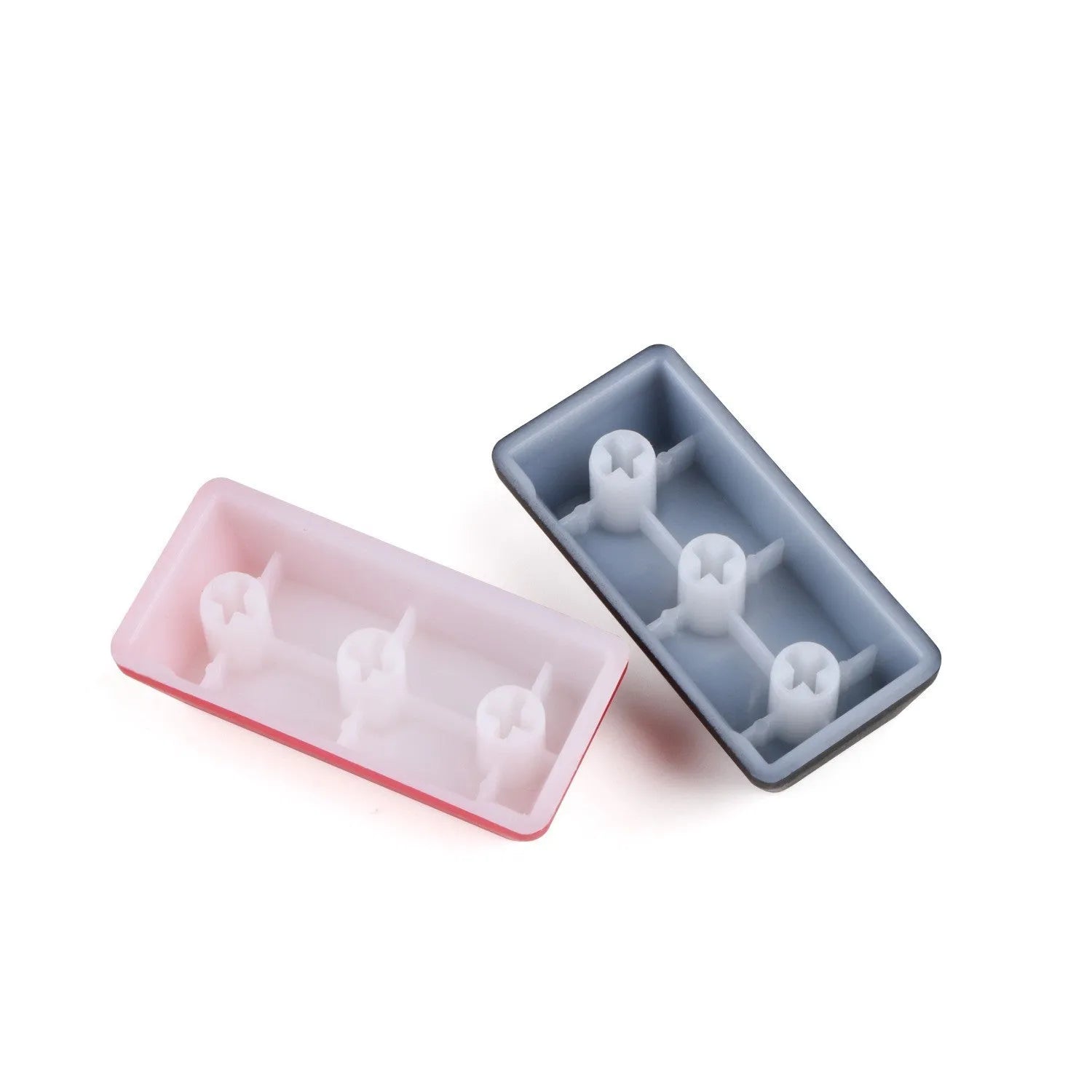 Transparent mechanical keyboard key cap with safety evacuation exit design in red colour
