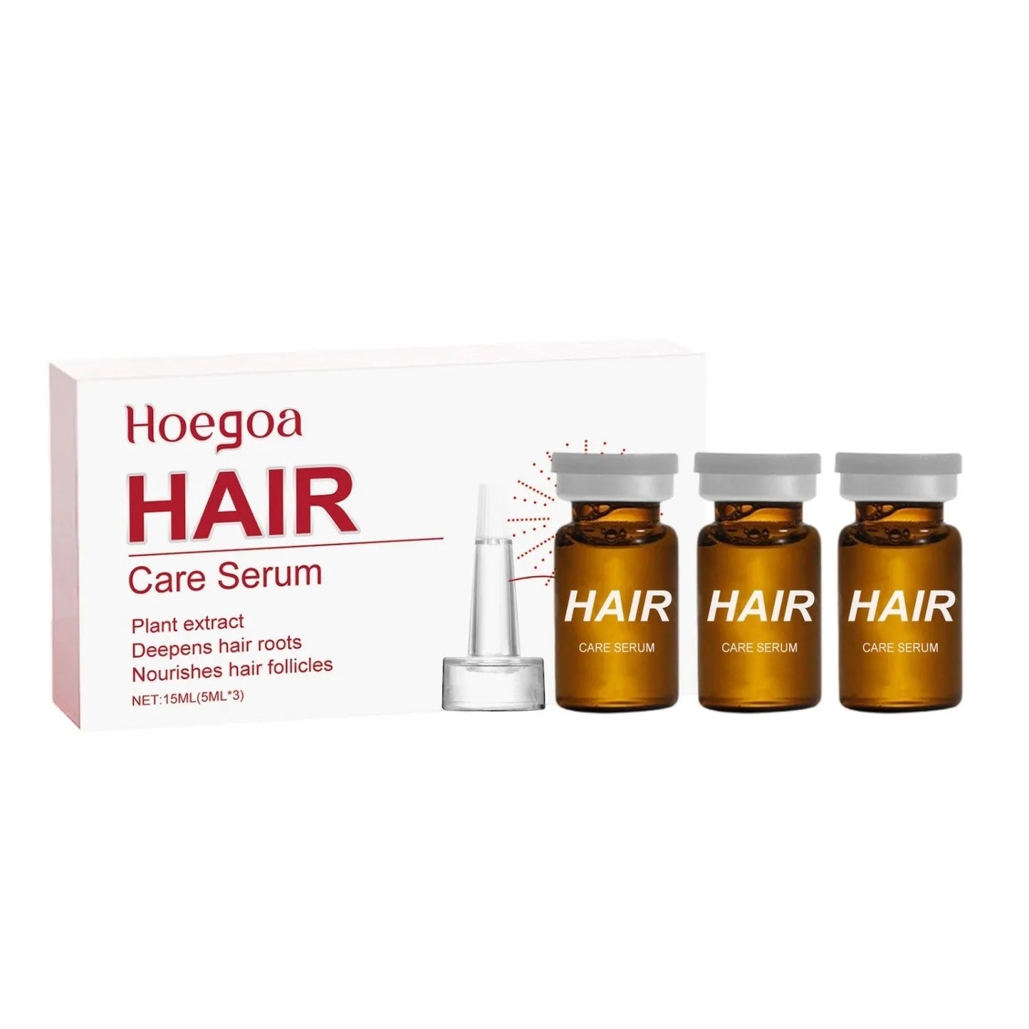 Nourishing Hair Root Liquid 15ml bottle with dropper containing ginger root oil and pumpkin seed formula