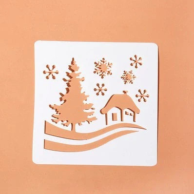 Stylish DIY holiday photo tent kit with hollowed-out design for easy festive decor and custom Christmas scenes