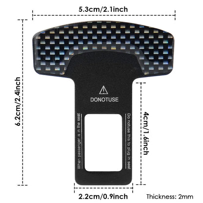 Aluminium alloy key chain bottle opener with 2.1cm buckle pick head and frosted carbon fibre finish