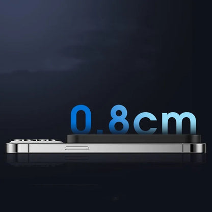 Magnetic wireless alloy power bank in titanium gold or black colour with creative design