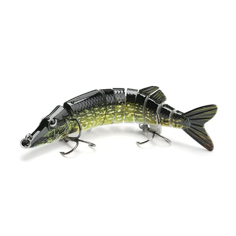 Versatile multistage bionic fishing lure with sleek hydrodynamic profile and mesmerizing flashing action for superior fish-attracting power