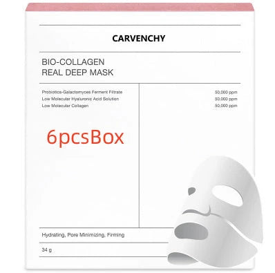 Deep Collagen Overnight Mask - Rejuvenating Facial Sheet Masks with Low-Molecular-Weight Collagen for Firmer, More Radiant Skin