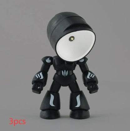 Mini LED Hero Robot Table Lamp with adjustable arms and 360° rotating head in various colors